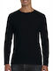 Gildan 64400 Men's Long Sleeve Promotional Blouse Black