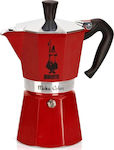 Bialetti Moka Express Μπρίκι Espresso 3cups Κόκκινο