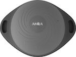 Amila Balance Oval Trainer Balance Ball Black 59x42x15cm with Diameter 42cm