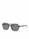Ray Ban John Унисекс Слънчеви очила с Кафяв Костенурка Рамка и Син Леща