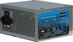 Inter-Tech SL-500A 500W Black Computer Power Supply Full Wired