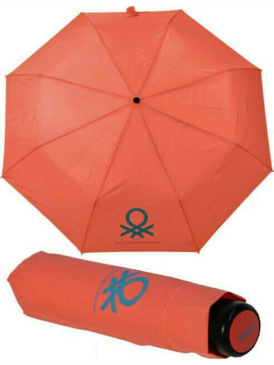 Benetton Umbrelă de ploaie Compact Portocaliu