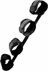 Sportsheets Spread The Love Bar Immobilization Straps in Black Color