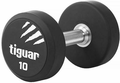 Tiguar Rubber Round Dumbbell 1 x 10kg