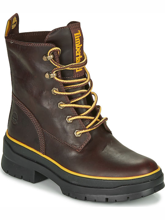 Malynn EK+ Waterproof Leather Women's Ankle Boots Brown