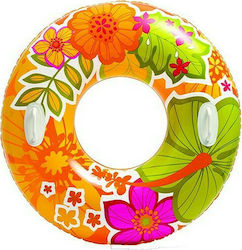 Intex Wheel with handles Kids' Swim Ring with Handles and Diameter 97cm. from 9 Years Old Flowers