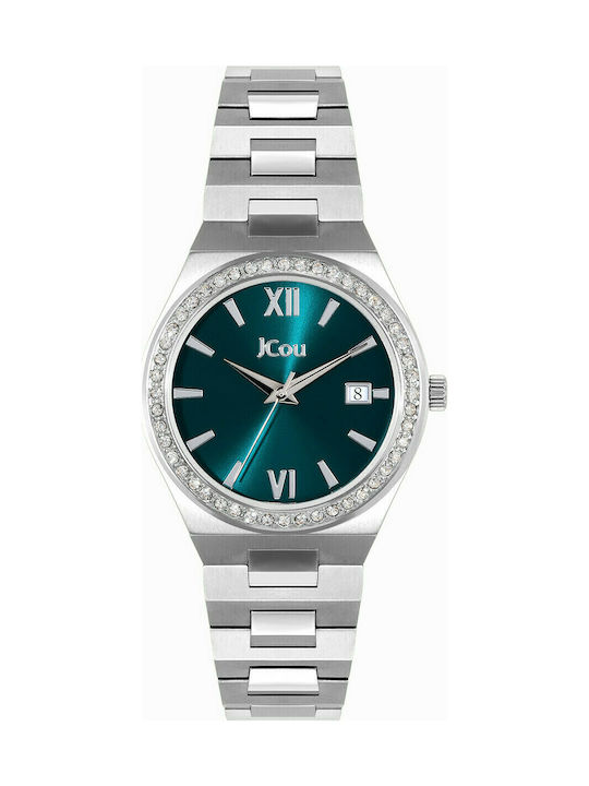 Jcou Esther Watch with Silver Metal Bracelet