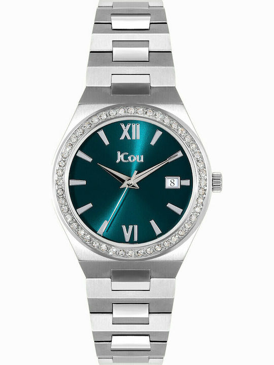 Jcou Esther Women's Watch with Silver Metal Bracelet