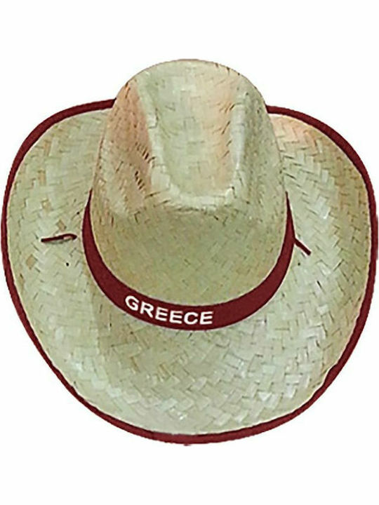 Summertiempo Γυναικείο Ψάθινο Καπέλο Western Μπεζ