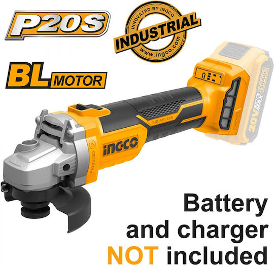 Ingco Grinder 115mm Battery Brushless 20V Solo