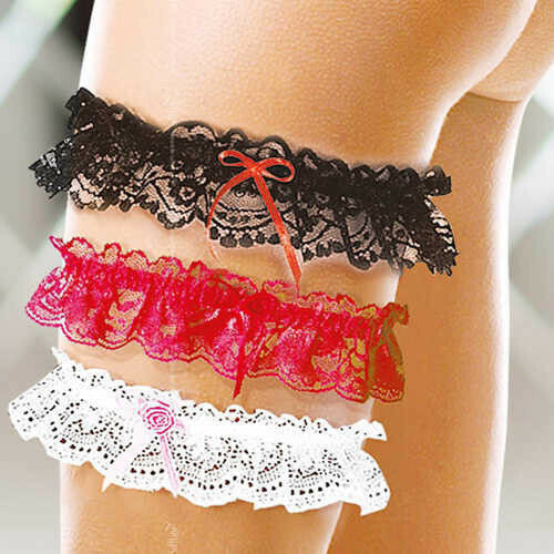 Softline 7401 Floral Lace Garter Strapsbänder mit Spitze Weiße