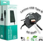 Lapton Φορτιστής Laptop 65W 20V 3.25A για Lenovo με Αποσπώμενο Καλώδιο Τροφοδοσίας