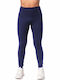 Bodymove Women's Long Training Legging High Waisted Navy Blue