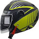 Citystar 617 Jet Helmet 1180gr Black Matt Fluo