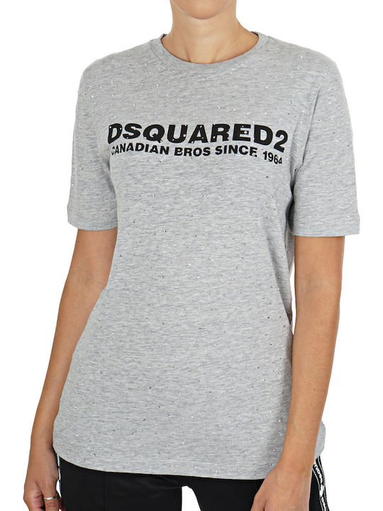 Dsquared2 Γυναικείο T-shirt Γκρι