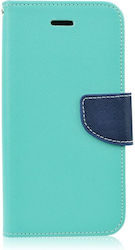 Fancy Synthetic Leather Wallet Turquoise (Galaxy S20)