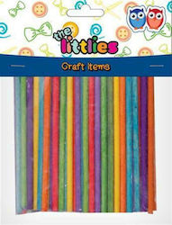 The Littlies Craft Sticks 80gr 100pcs in Multic...