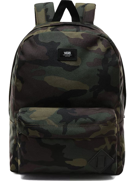 Vans Old Skool III Backpack Klassisches Tarnmuster Schulranzen Rucksack Junior High-High School in Khaki Farbe 22Es