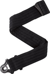 Daddario Auto Lock Padded Guitar Strap Black with Stitch