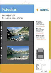 Herma Foi pentru Legătorie Tip "P" cu Găuri 10 bucăți Fotophan Herma Foi pentru Legătorie Tip "P" cu Găuri 10 bucăți Fotophan