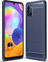 Hurtel Carbon Back Cover Μπλε (Galaxy A31)