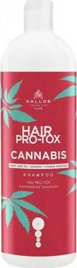 Kallos Hair Pro-Tox Cannabis Shampoos Reconstruction/Nourishment & Shine for Fragile, Αντι-Θραύση Hair 1000ml