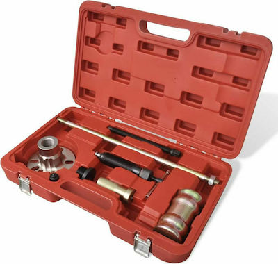 vidaXL Tool Set for VW Hydraulic Wheel Hub Puller Kit with 10-ton Hammer Set