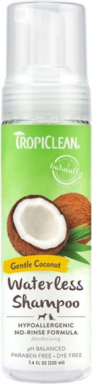 Tropiclean Waterless Σαμπουάν Σκύλου Ξηρό Υποαλλεργικό 220ml