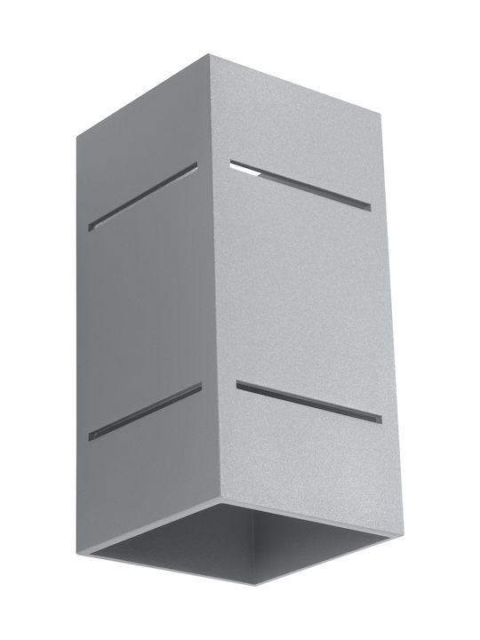 Sollux Blocco Lamp Wall Gray 31x14x14cm