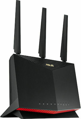Asus RT-AX86U Ασύρματο Router Wi‑Fi 6 με 4 Θύρες Gigabit Ethernet