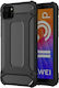Hurtel Umschlag Rückseite Kunststoff Schwarz (Huawei Y5p)