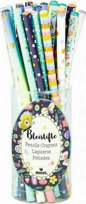 Moses Flowers Friends Bleistift HB (Μverschiedene Designs/Farben)