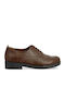 Δερμάτινα Γυναικεία Oxfords σε Καφέ Χρώμα