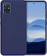 Back Cover Silicon Albastru marin (Galaxy A71)
