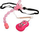 Baile Butterfly Strap-on Harness with Double Dildo 19.5cm and Vibration in Pink Color