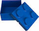 LEGO Kinder Aufbewahrungsbox aus Kunststoff Blau 2x2cm 1Stück