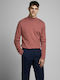 Jack & Jones Men's Long Sleeve Sweater Turtleneck Red