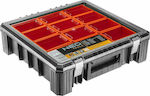 Neo Tools Ταμπακιέρα Εργαλείων 12 Θέσεων με Αφαιρούμενα Κουτιά Πορτοκαλί 40x40x12εκ.