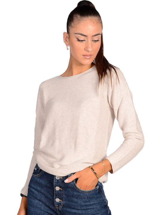 Tom Tailor Damen Bluse Baumwolle Langärmelig Beige