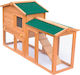 vidaXL 170162 Wooden Cage for Rabbits 140x46x85cm