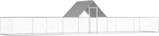 vidaXL Geflügelstall aus verzinktem Stahl L10 x B2 x H2m.