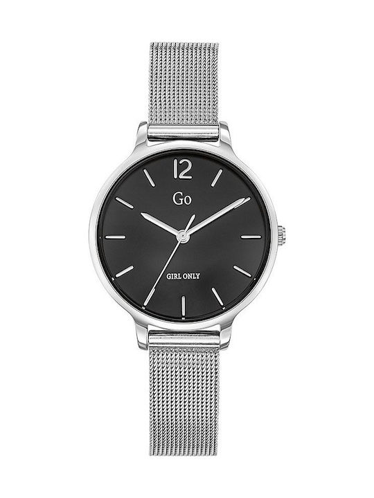 Go Girl Only Watch with Silver Metal Bracelet 695944