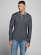 Jack & Jones Men's Long Sleeve Blouse Polo Anthracite