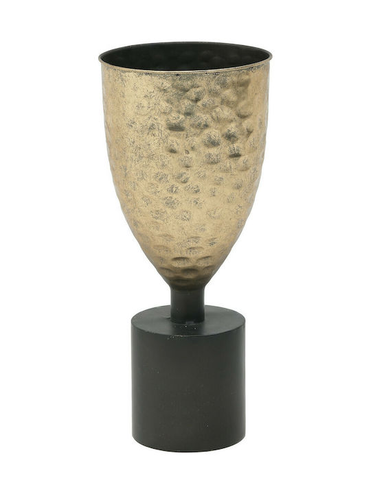 Inart Metallic Vase 16x16x36cm