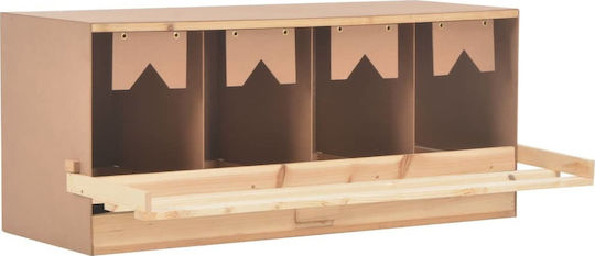 vidaXL Hölzernes Nistkästchen für Hühner 170658 106x40x45cm