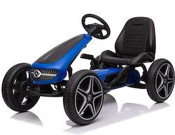 Mercedes-Benz Kids Foot-to-Floor Go Kart One-Seater with Pedal Blue