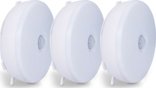 GTM Professional LED Light Spot for Cabinets with Battery Powered A09 3pcs