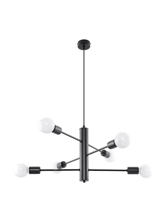 Sollux Duomo 6 Pendant Light LED Black