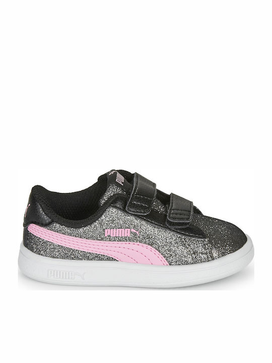 Smash Glitz Glam Παιδικά Sneakers με Σκρατς Ασημί