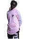 Vinyl Art Clothing Men's Sweatshirt with Hood & Pockets Pink